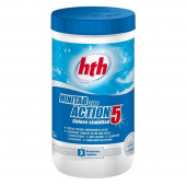 Медленный стабилизированный хлор в таблетках 5 в 1 по 20 грамм 1,2 кг hth 12693
